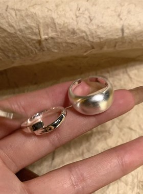 超推荐~个性叠戴古着冷淡风食指戒开口戒指女小众设计高级感指环