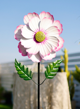 庭院花园景观创意旋转装饰户外铁艺阳台布置院子造景小风车摆件