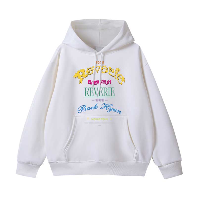 2025边伯贤演唱会Reverie周边应援同款卫衣服薄款加绒连帽衫外套 - 图1