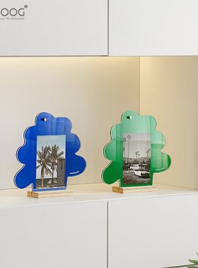 EMITDOOG入户玄关创意时钟摆件家居客厅电视柜桌面相框创意装饰品