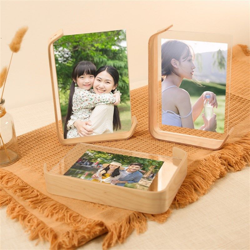 实木黑胡桃简约相框摆台定制洗照片做成6寸7寸高级感亚克力相框,淘宝优惠券,粉丝福利购,淘宝优惠卷