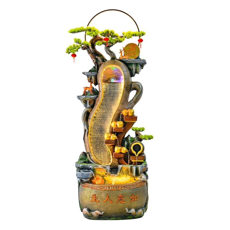 客厅假山水幕墙流水落地循环水景喷泉公司办公室招财造景装饰,淘宝优惠券,粉丝福利购,淘宝优惠卷