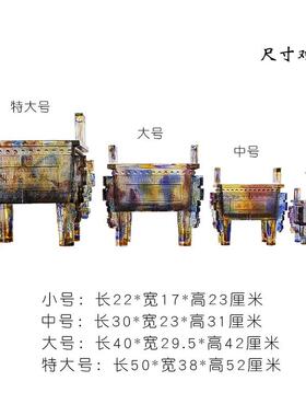 琉璃鼎摆件鼎盛千秋四方宝鼎x特大号办公室招财公司开业商务礼品