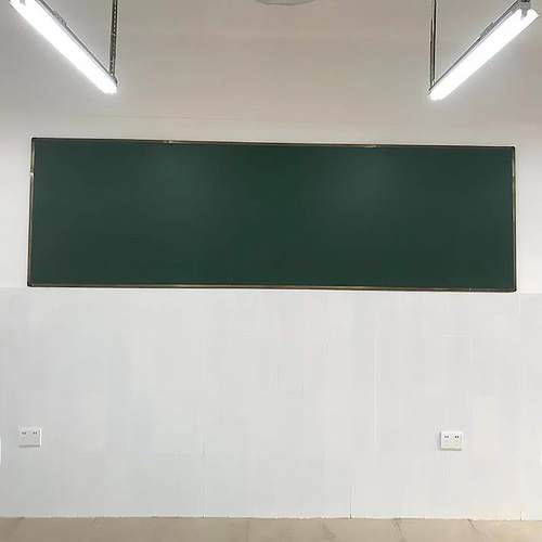 大黑板磁性无尘教学黑绿板教室培训班办公白板大绿板1.2x4米定制 - 图1