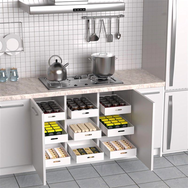 滑轨抽屉拉篮轨道托盘衣柜橱柜改造加装储物收纳盒PP材质收纳抽屉,淘宝优惠券,粉丝福利购,淘宝优惠卷