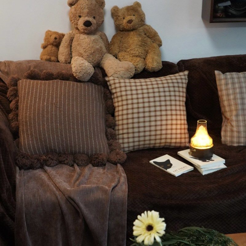 海岛森林菠萝格纹沙发套沙发套一年四季简单的棕色,淘宝优惠券,粉丝福利购,淘宝优惠卷