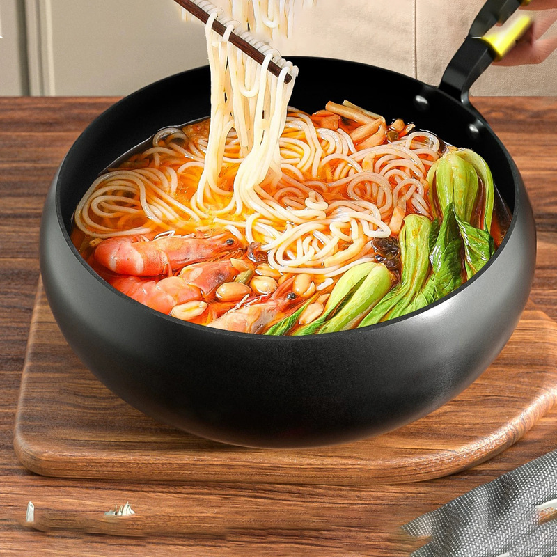 古法大肚锅手工锻打加厚炒菜锅无涂层不粘家用炒锅章丘铁锅