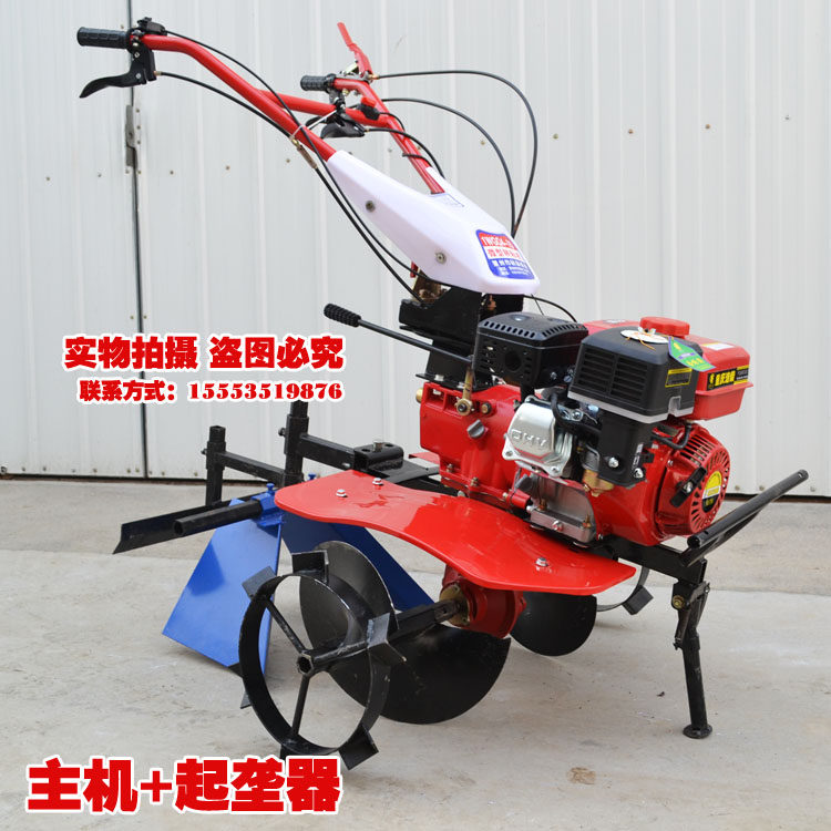 Multi-functional gasoline micro-tiller, full gear, small agricultural tiller, rotary tiller, household tiller, diesel tiller