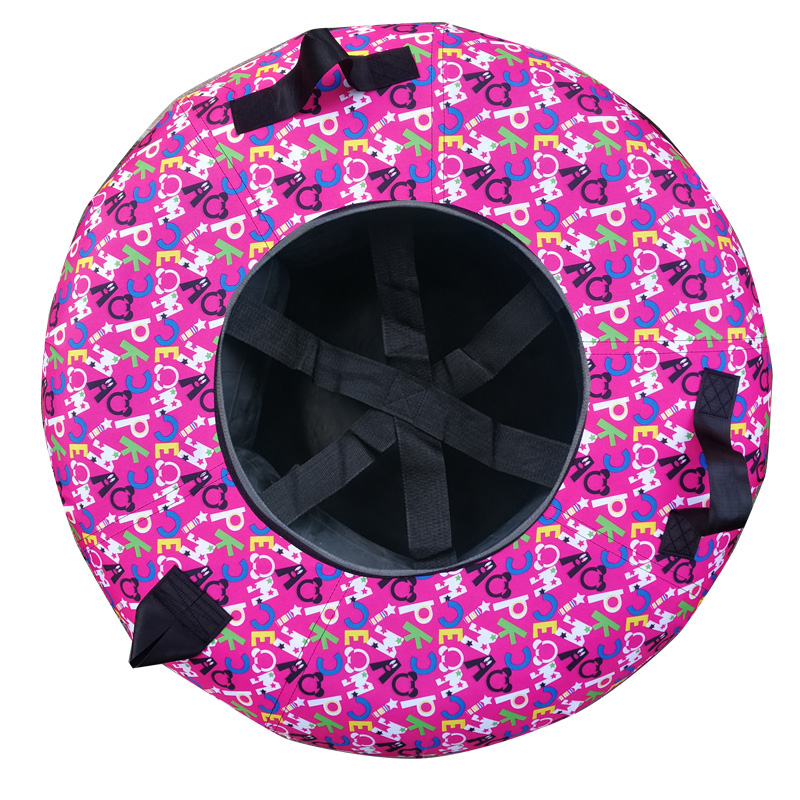 滑雪圈儿童彩虹滑道旱雪充气轮胎圈加厚成人双人雪地游乐场滑雪板 - 图2