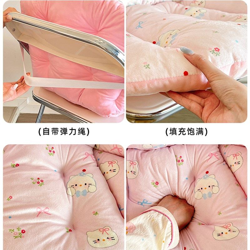 高颜值坐垫靠背一体座椅靠垫学生宿舍凳子办公室椅子垫加厚屁垫子,淘宝优惠券,粉丝福利购,淘宝优惠卷