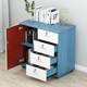 Office cabinet with lock drawer brake mobile file cabinet wooden height storage cabinet office floor-standing information cabinet