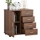 Office cabinet with lock drawer brake mobile file cabinet wooden height storage cabinet office floor-standing information cabinet