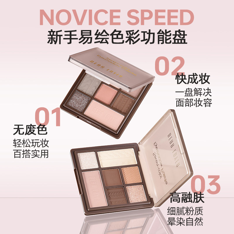 丽扬七色眼影面部综合盘提亮腮红眼影一体盘大地色不脱妆防水平价,淘宝优惠券,粉丝福利购,淘宝优惠卷