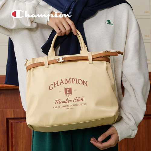 champion冠军包包女士2026新款托特包单肩手提斜跨复古女双肩背包 - 图1