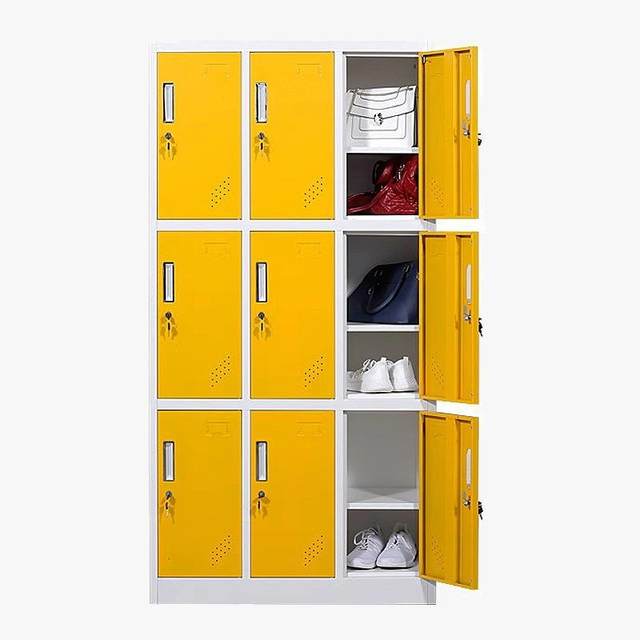 Employee locker gym induction locker bag cabinet swimming pool dormitory iron cabinet change wardrobe color change locker