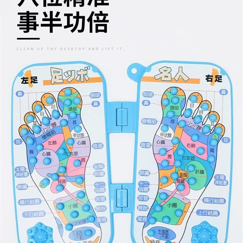 日本进口足底按摩板家用脚底板穴位按摩器足部按摩垫脚踩式指压板,淘宝优惠券,粉丝福利购,淘宝优惠卷