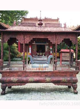 厂家铸造长方八龙柱香炉铸铜八龙柱香炉八龙柱铸铁香炉