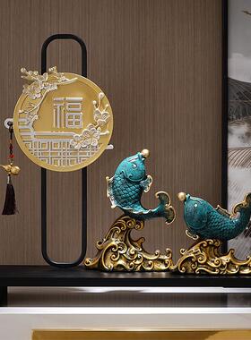 进门玄关新中式福鹿摆件招财客厅电视柜装饰创意家居办公乔迁礼品