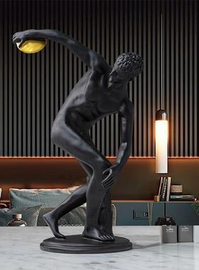 北欧掷铁饼者人物雕塑摆件艺术品办公室软装饰品书桌摆设开业礼品