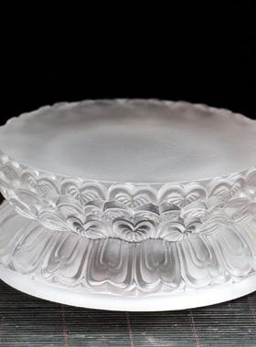 观音财神弥勒佛像供奉台双层莲花底座加高圆形客厅家用琉璃莲花座