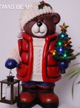 圣诞树落地摆件客厅电视