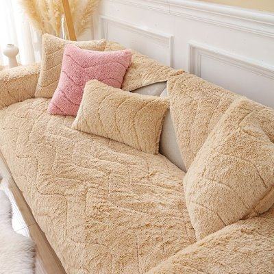 撸猫感沙发垫冬款加厚保暖冬季毛绒沙发套罩简约现代防滑坐垫子厚,淘宝优惠券,粉丝福利购,淘宝优惠卷