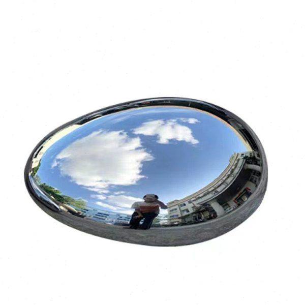 现货金属镜面不锈钢鹅卵石雕塑圆异形座椅高户外装饰落地水滴摆件,淘宝优惠券,粉丝福利购,淘宝优惠卷