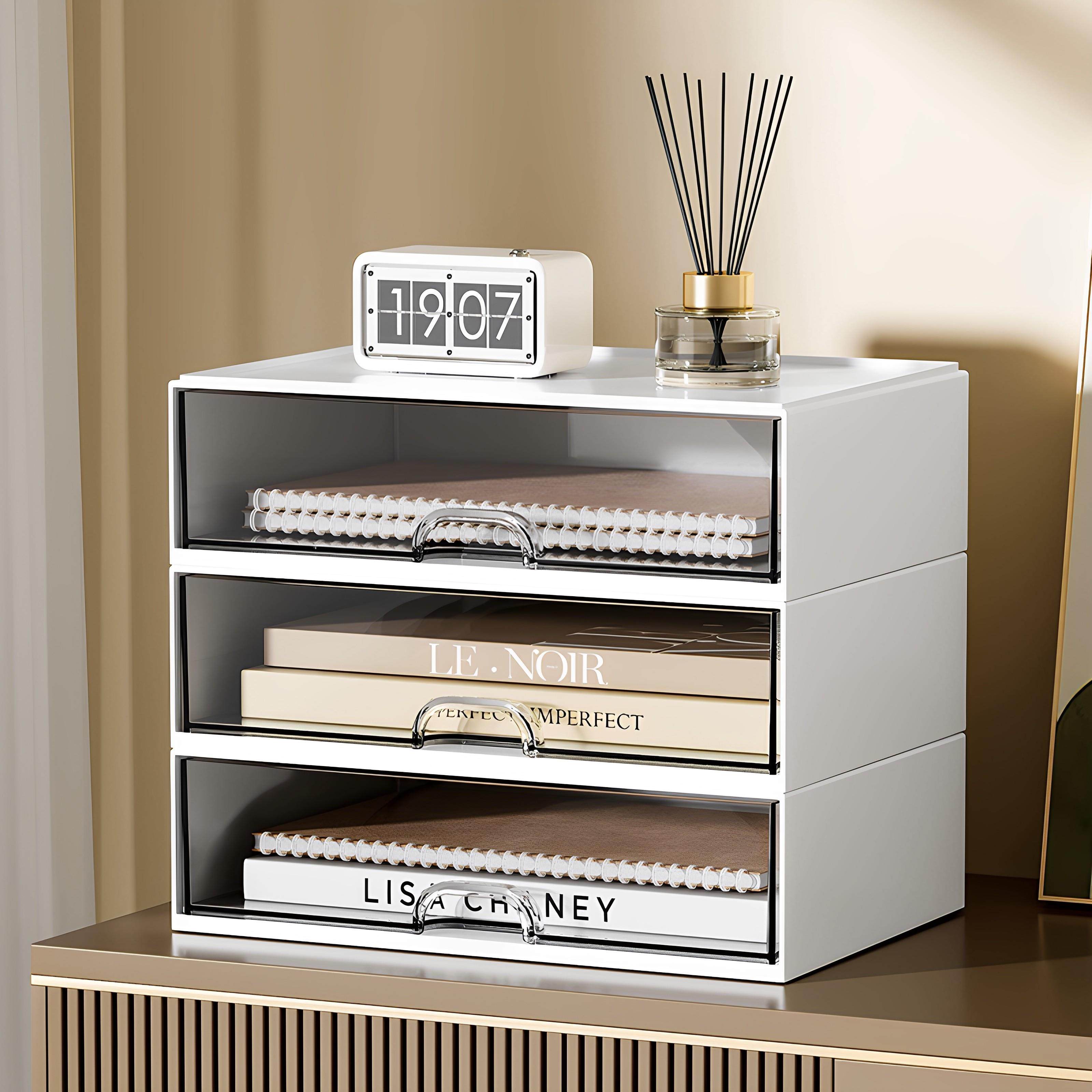 桌面收纳盒化妆品置物架宿舍书桌文具杂物整理盒办公室工位储物盒,淘宝优惠券,粉丝福利购,淘宝优惠卷