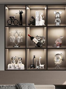 现代简约酒柜摆件大气玄关客厅餐边柜家居软装装饰品乔迁新居送礼
