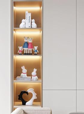 酒柜装饰品现代创意家居玄关电镀银红酒架电视柜轻奢高档客厅摆件