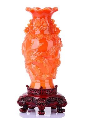 龙凤花瓶一对室内客厅家庭电视柜酒柜餐桌装饰品结婚礼物工艺摆件
