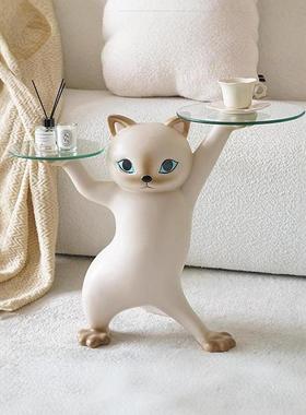 妖娆猫落地摆件客厅大型家居装饰品新家乔迁新居礼品搬家开 业礼