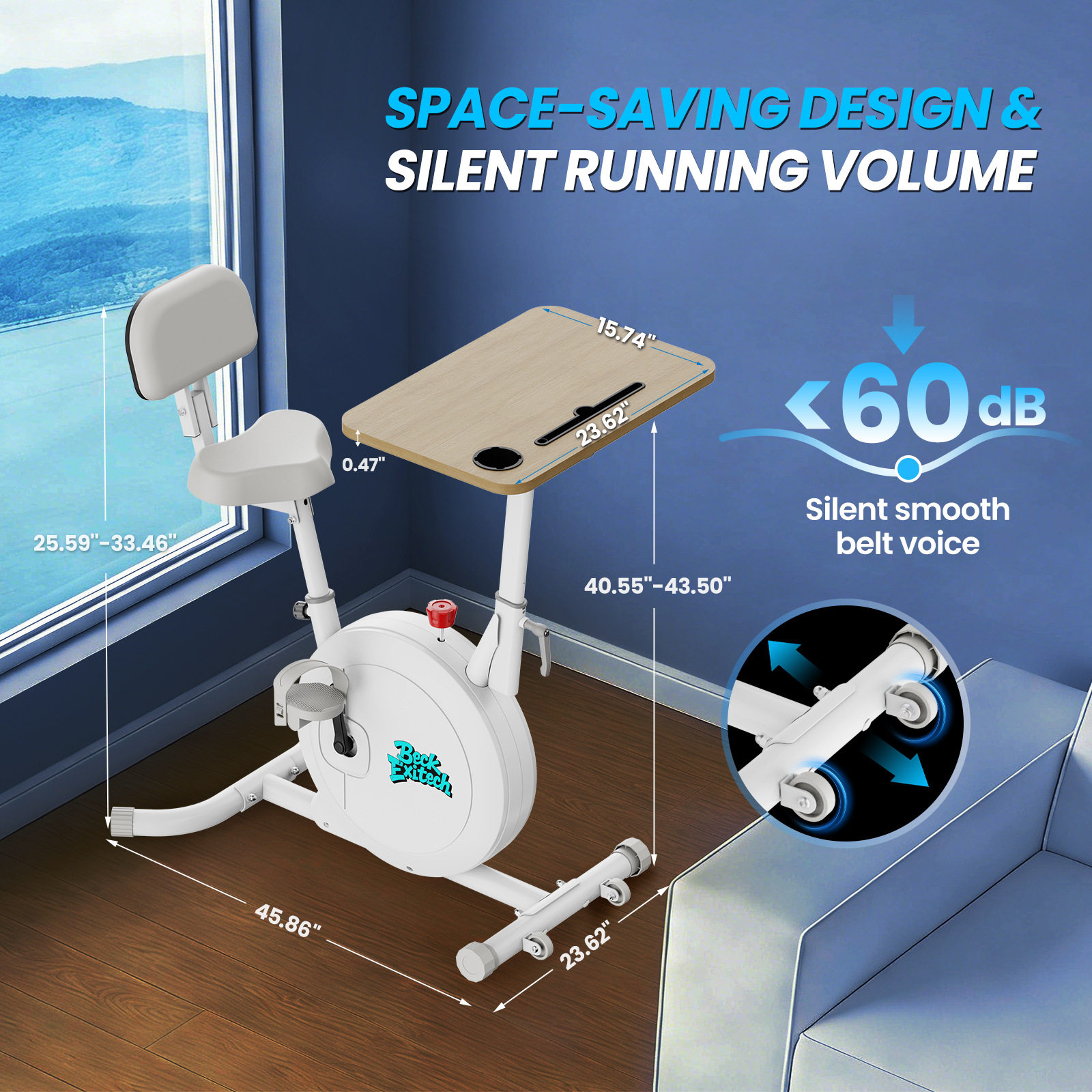 Yixi EXI cross-border specializes in spinning indoor exercise bikes and household silent sports and fitness equipment