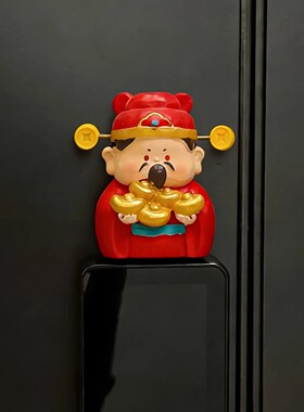 财神到智能门锁玄关摆件