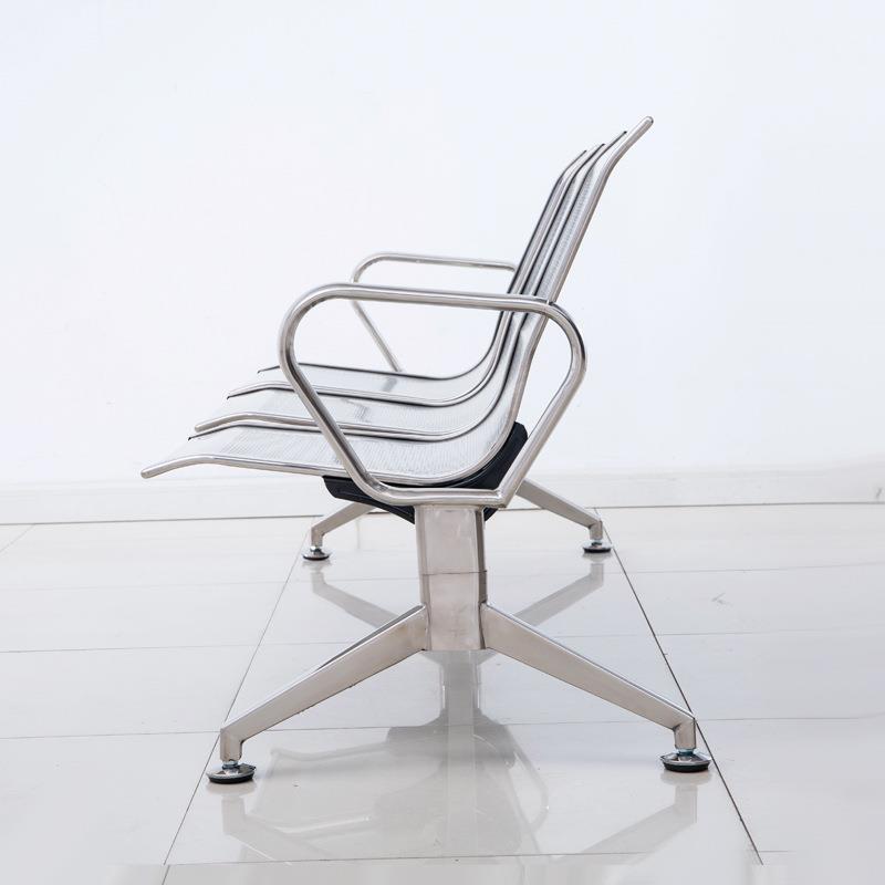 三人位不锈钢排椅不锈钢机场椅会议室等候椅车站候车椅医院等候椅 - 图2