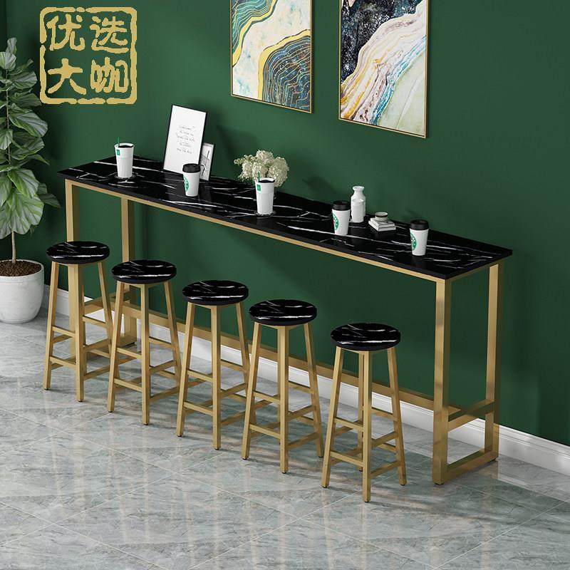 靠墙吧台桌家用阳台靠窗桌长桌子高脚桌酒吧桌椅组合长条桌窄桌子,淘宝优惠券,粉丝福利购,淘宝优惠卷