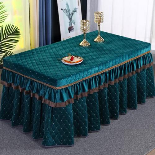 冬天烤火桌子罩套长方形加绒加厚电炉罩套家用电炉罩取暖器桌罩子 - 图3