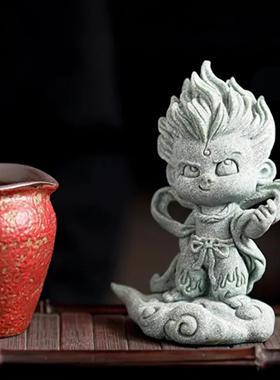 《哪吒》魔童桌面摆件家居装饰品茶宠 生日礼物礼品 鱼缸造景