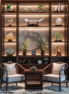 新中式玄关招财摆件客厅酒柜家居好物电视柜装饰品高档办公室摆设