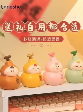 好运小福禄摆件保平安创意潮玩可爱葫芦办公室桌面装饰品生日礼物