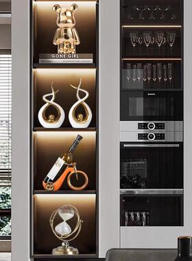 德国酒柜轻奢装饰品摆件套装红酒架现代高档家居客厅玄关门电视柜