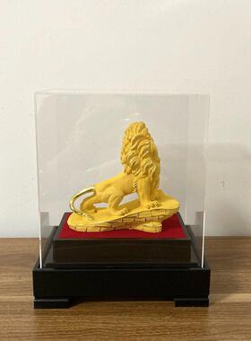 绒沙金狮子摆件 家居饰品客厅门厅摆设 店铺公司办公开业商务礼品