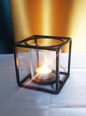 创意铁艺烛台熏香铁艺礼品婚庆餐厅卧室摆件浪漫时光晚餐直销定制