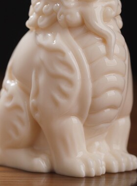 东方泥土《天禄貔貅》中式手工陶瓷实心摆件办公室桌面装饰品送礼