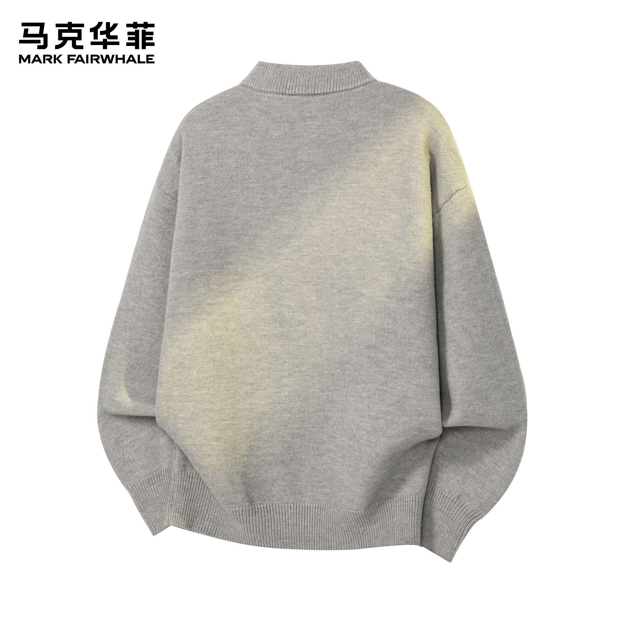 马克华菲毛衣男款冬季潮牌老钱风时尚简约圆领上衣重磅宽松针织衫,淘宝优惠券,粉丝福利购,淘宝优惠卷