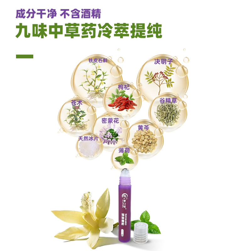 诚意铁皮石斛决明子液体眼贴纯中草药提取无酒精30秒吸收眼部