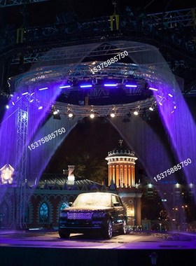 拉线水帘光纤线型瀑布流水室内隔断钢丝线水景线性雨帘投影水幕墙