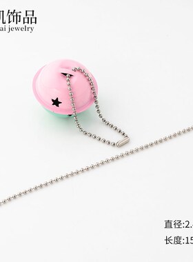 100条 2.4mm铜波珠链金属链子圆珠链条吊牌波仔链挂链diy饰品配件
