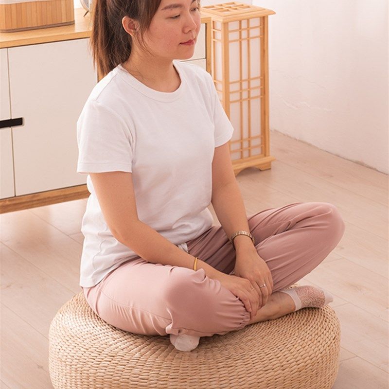 草编日式榻榻米蒲团坐垫打坐垫禅修垫拜佛垫跪垫拜垫家用地上垫子,淘宝优惠券,粉丝福利购,淘宝优惠卷