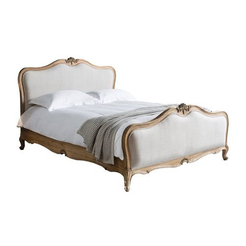 法式实木公主床 实木床头柜简欧双人床卧室床1.8米床复古床婚床 - 图2